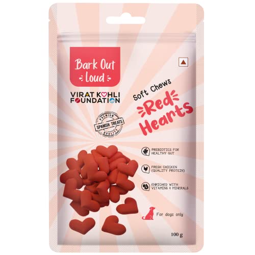 Bark Out Loud Red Hearts 100 g