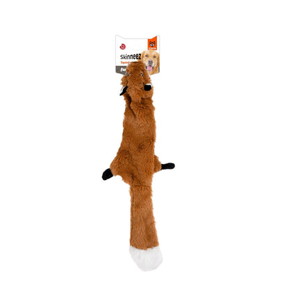 Fofos Skinneez Stuffing Free Fox Squeaky Dog Toy