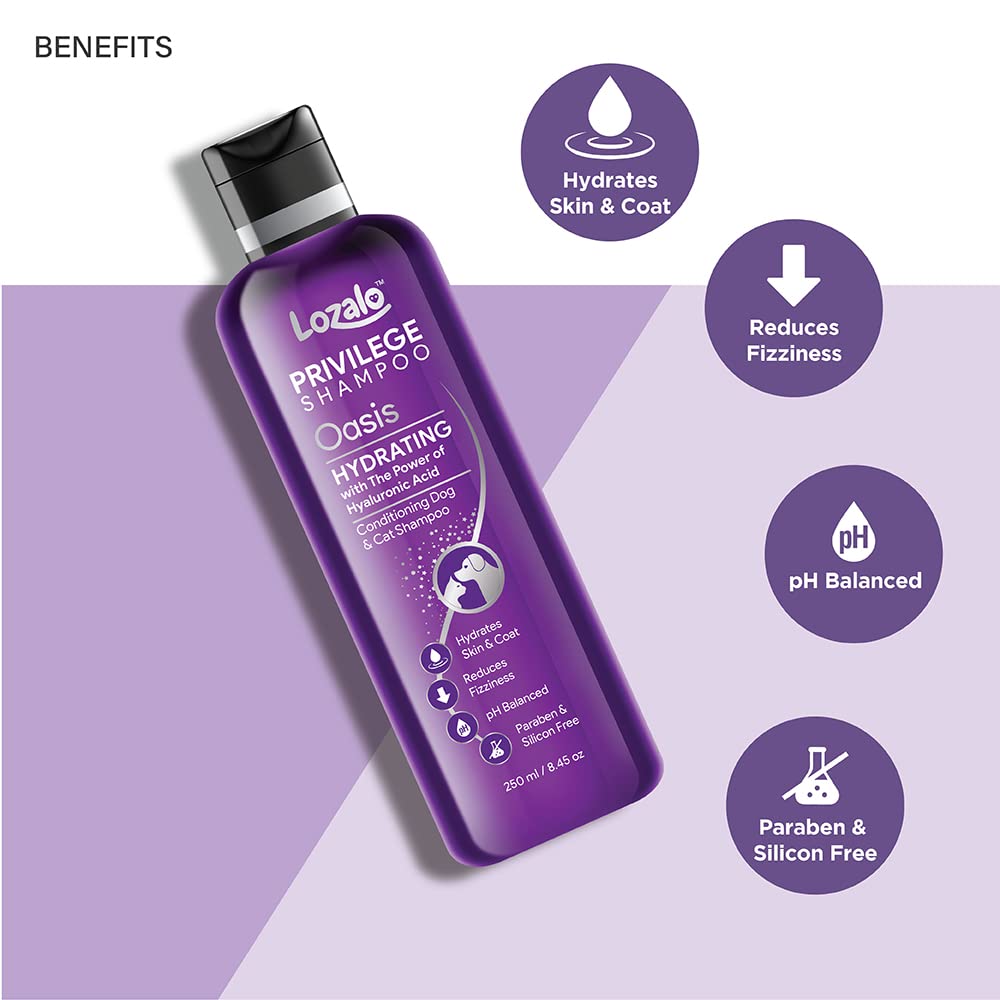 Lozalo Privilege Pet Conditioning Shampoo- 250 ml, Oasis