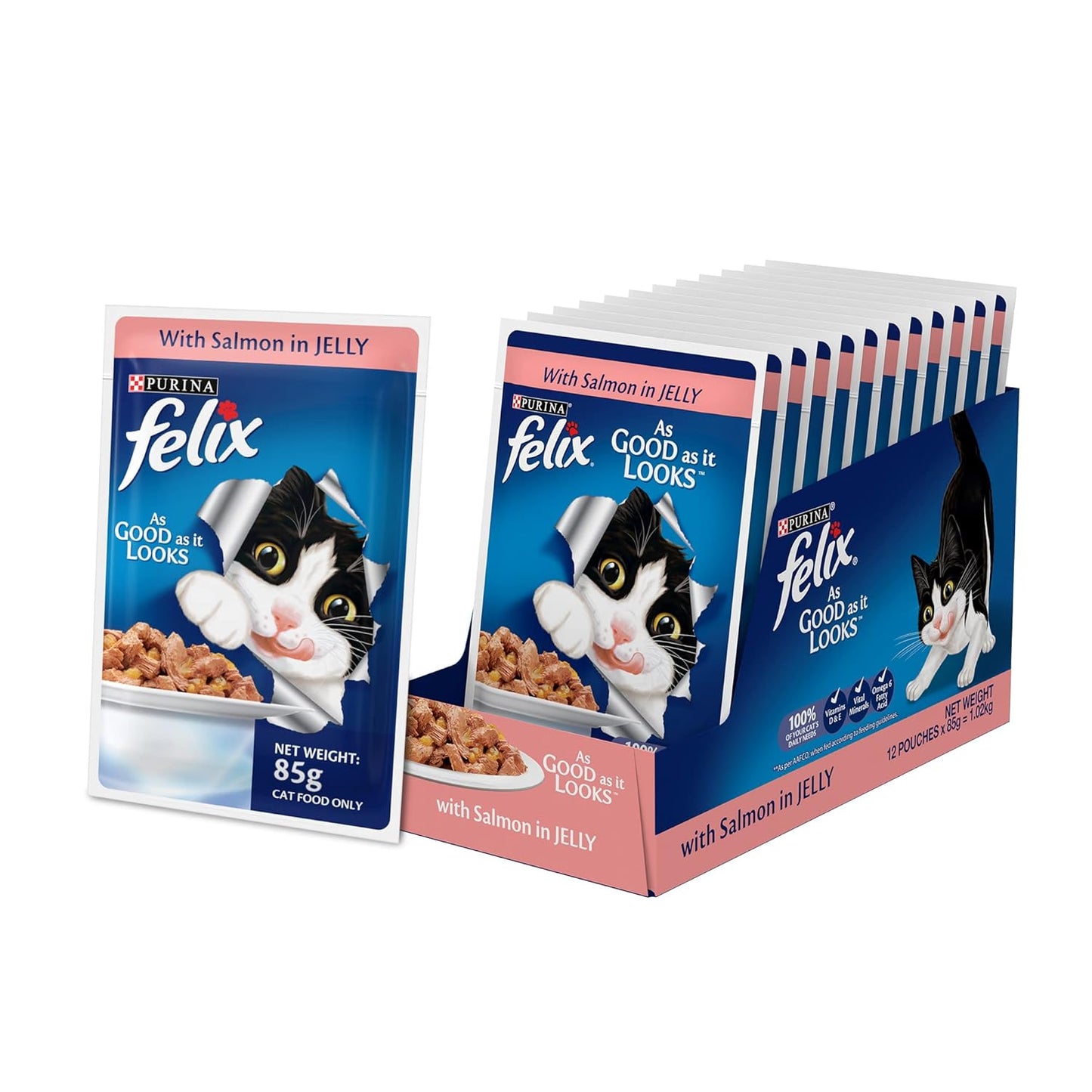 Felix Gravy Adult Salmon 85 GM