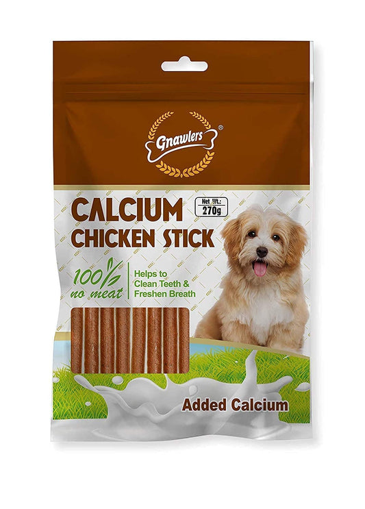 Gnawlers Calcium Chicken Stick for Dogs of All Life Stages 270 Gm