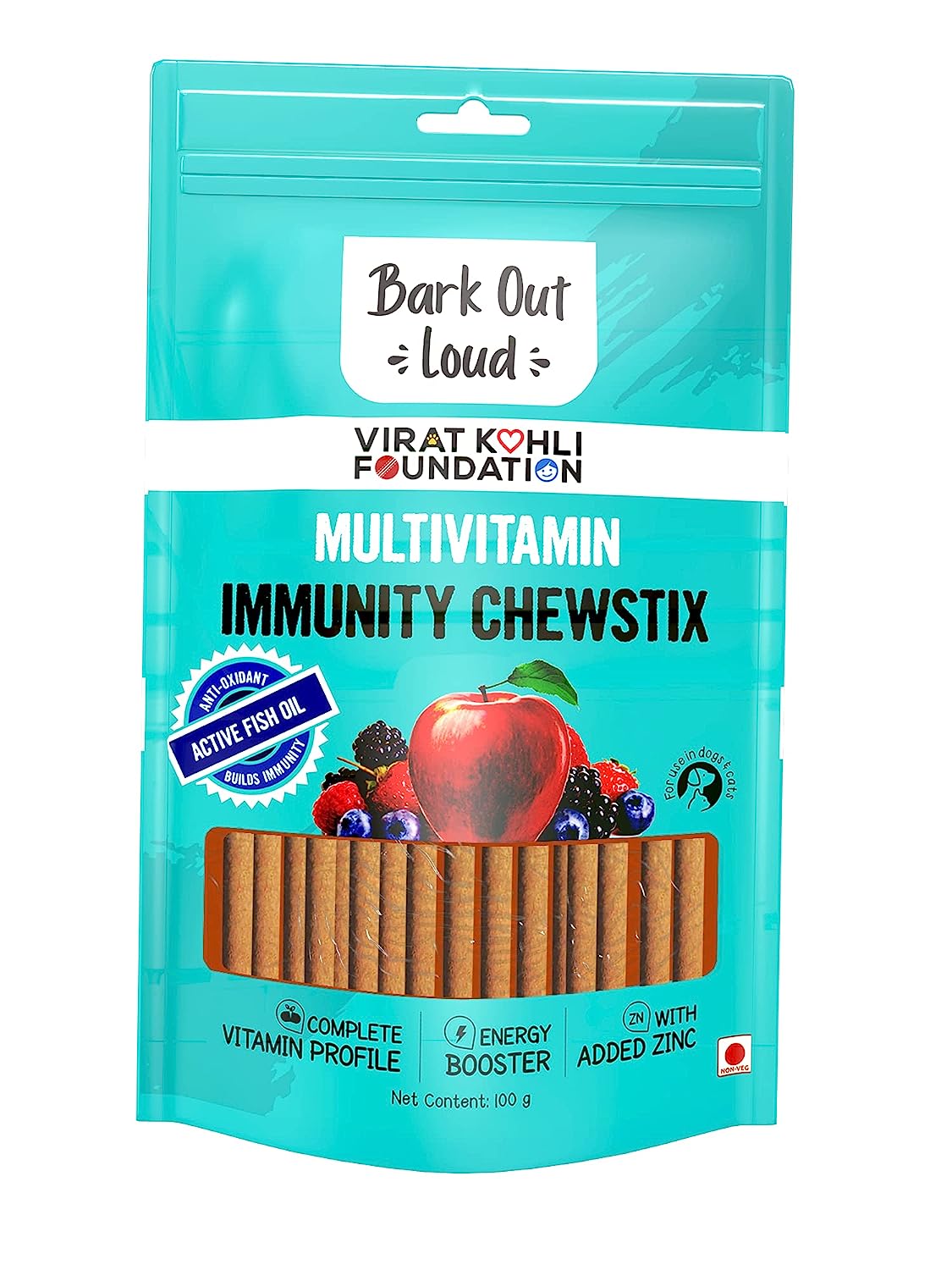 Bark Out Loud Multivitamin Immunity Chewsticks 100 g