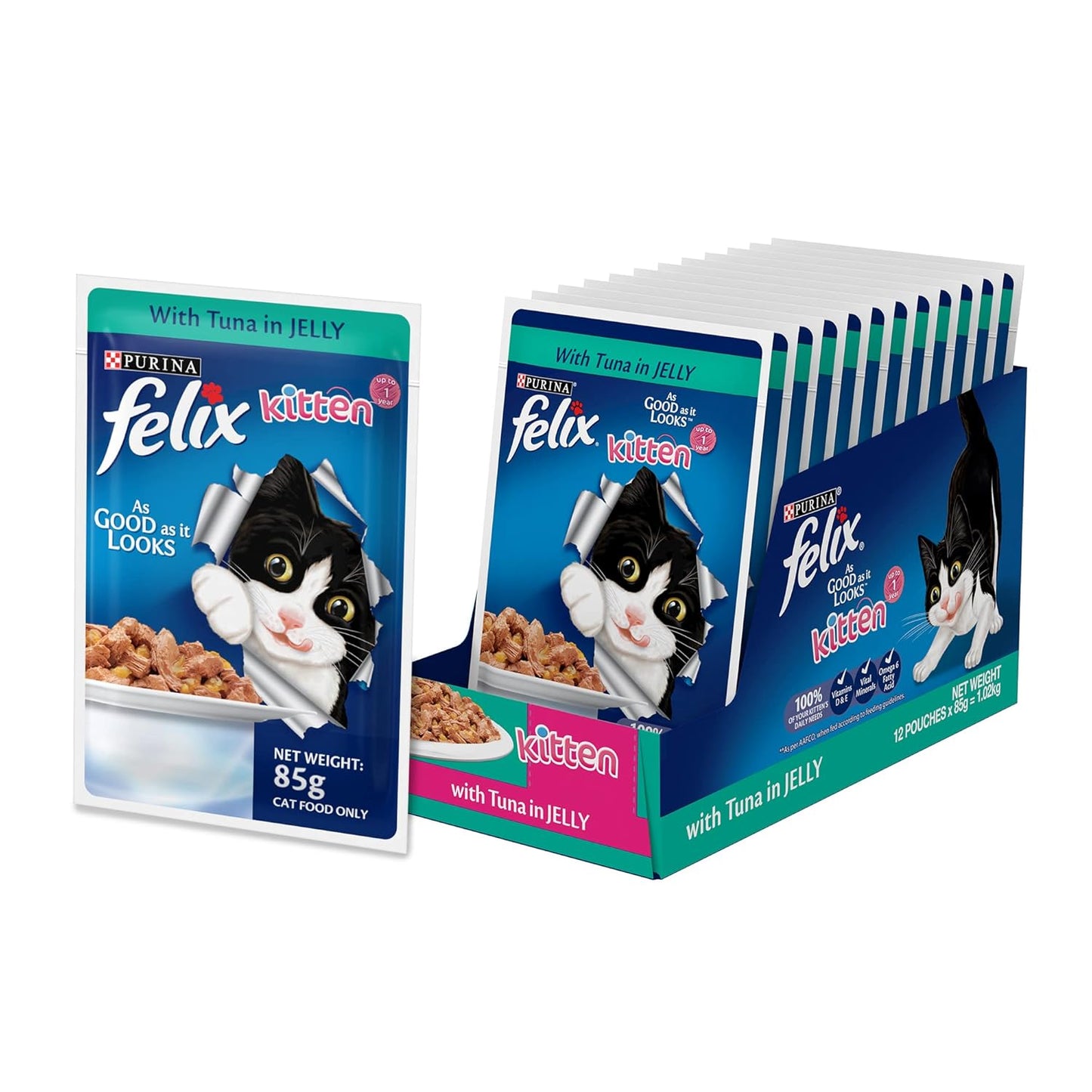 Felix Gravy Kitten Tuna 85 Gm