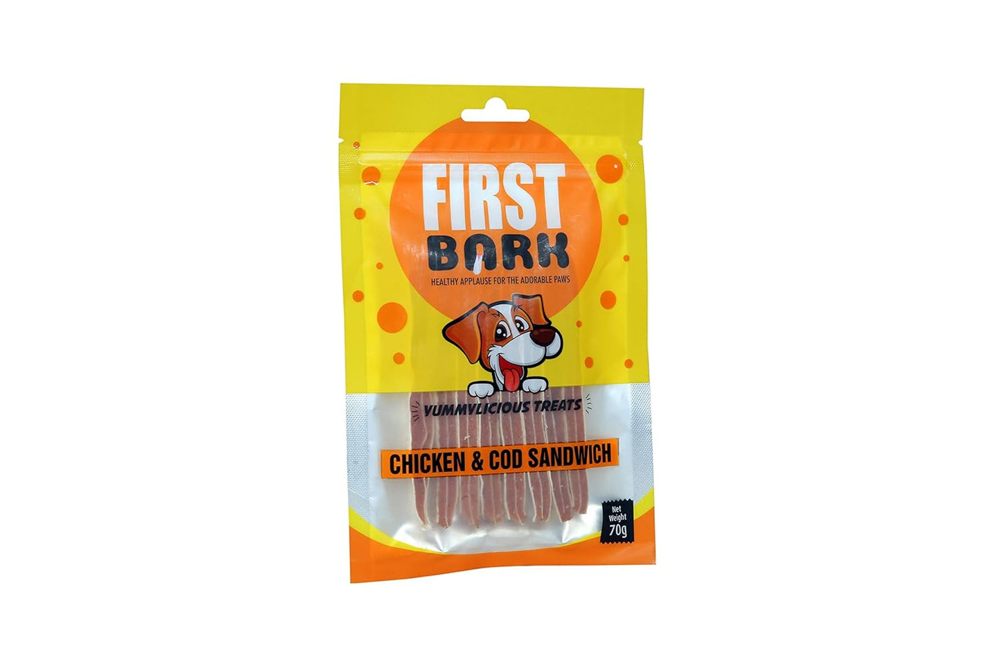 First Bark Chicken & Cod Sandwich 70 gm