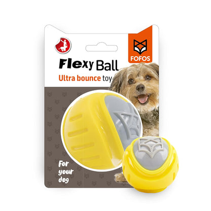 Fofos Flexy Ball Ultra Bounce Loud Squeaky Dog Toy