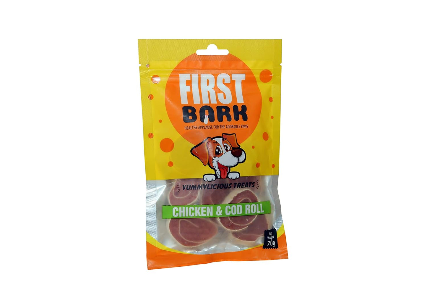 First Bark Chicken & Cod Roll 70 gm