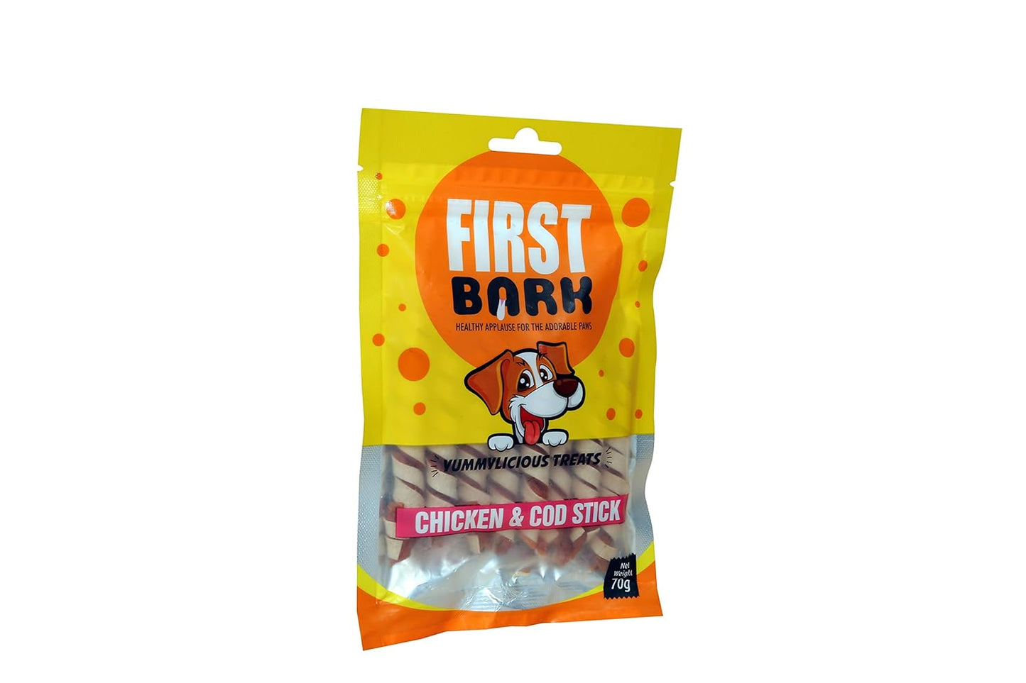 First Bark Chicken & Cod Stick 70 gm