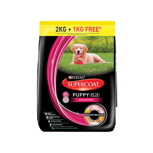 Purina Supercoat Puppy 2 KG + 1KG Free