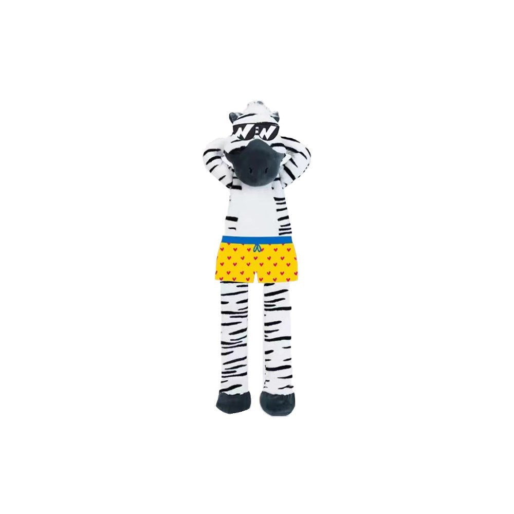 Fofos Safari Flap Zebra With Squeaker And Crinkle