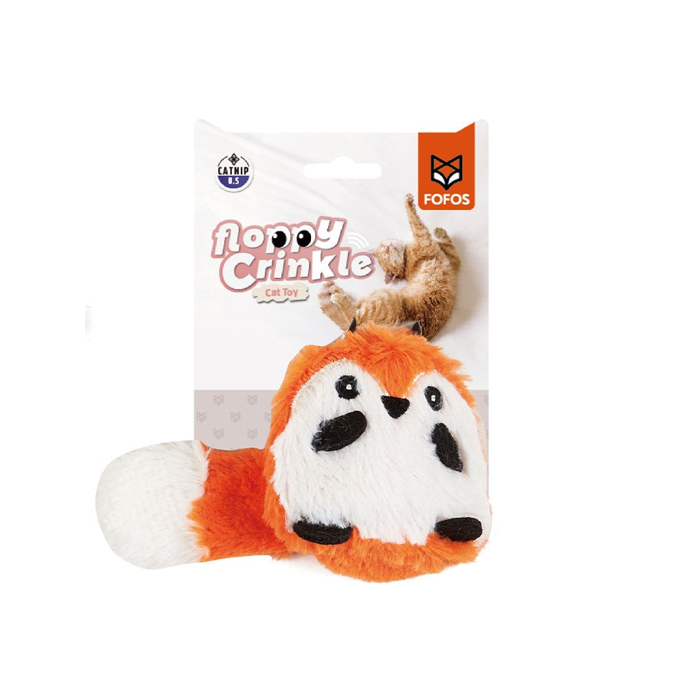 Fofos Floppy Crinkle Cat Toy Fox