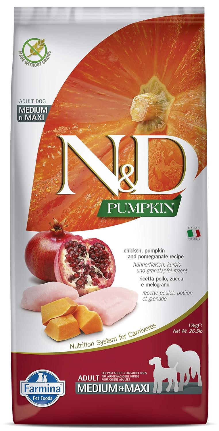 Farmina N&D Pumpkin Chicken & Pomegranate Adult Medium/Maxi