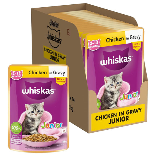 Whiskas Gravy Junior Chicken 80 Gm