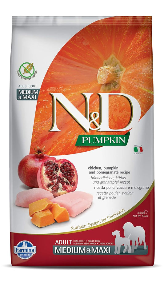 Farmina N&D Pumpkin Chicken & Pomegranate Adult Medium/Maxi