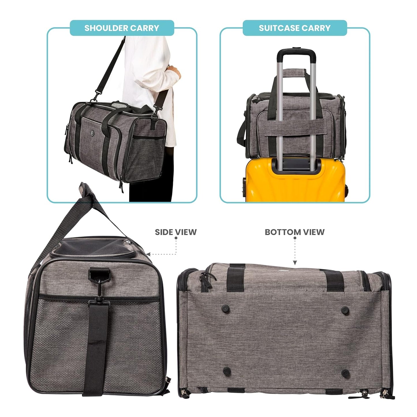 FOFOS Expandable Foldable Carrier Grey