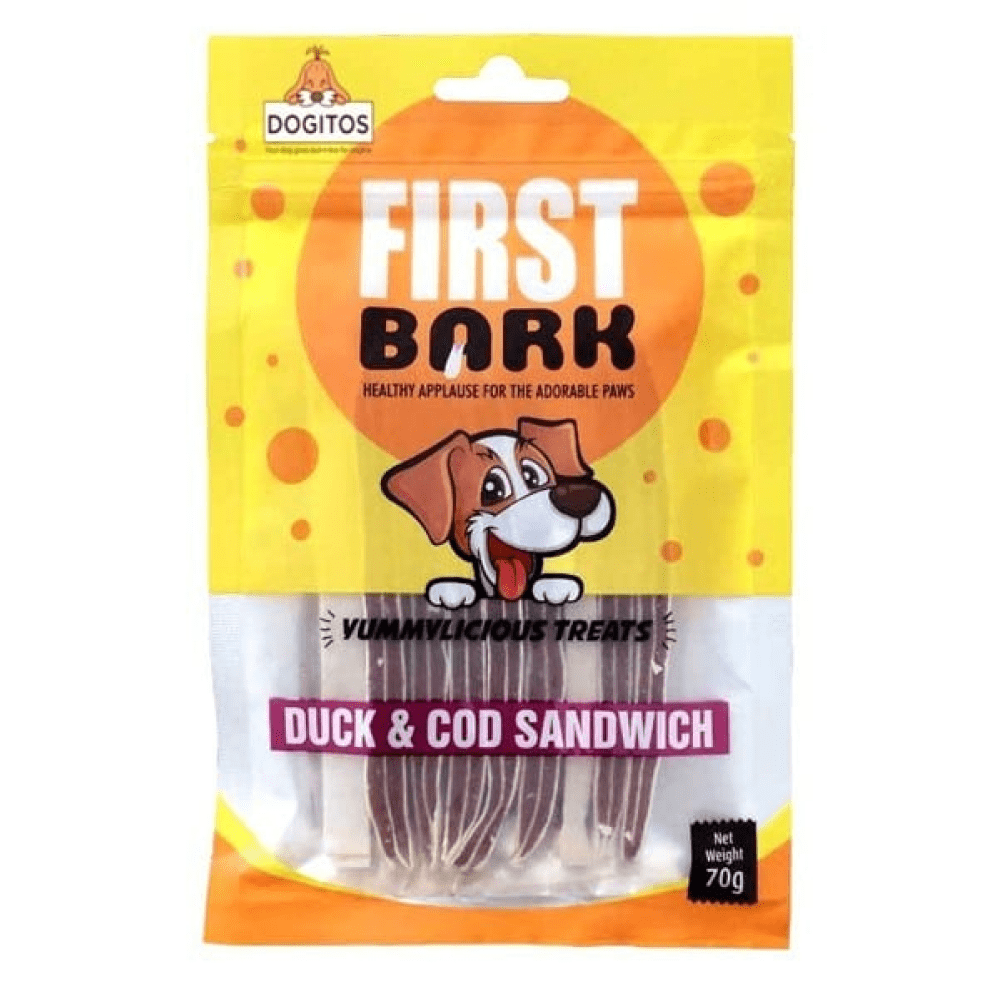 First Bark Duck & Cod Sandwich 70 gm