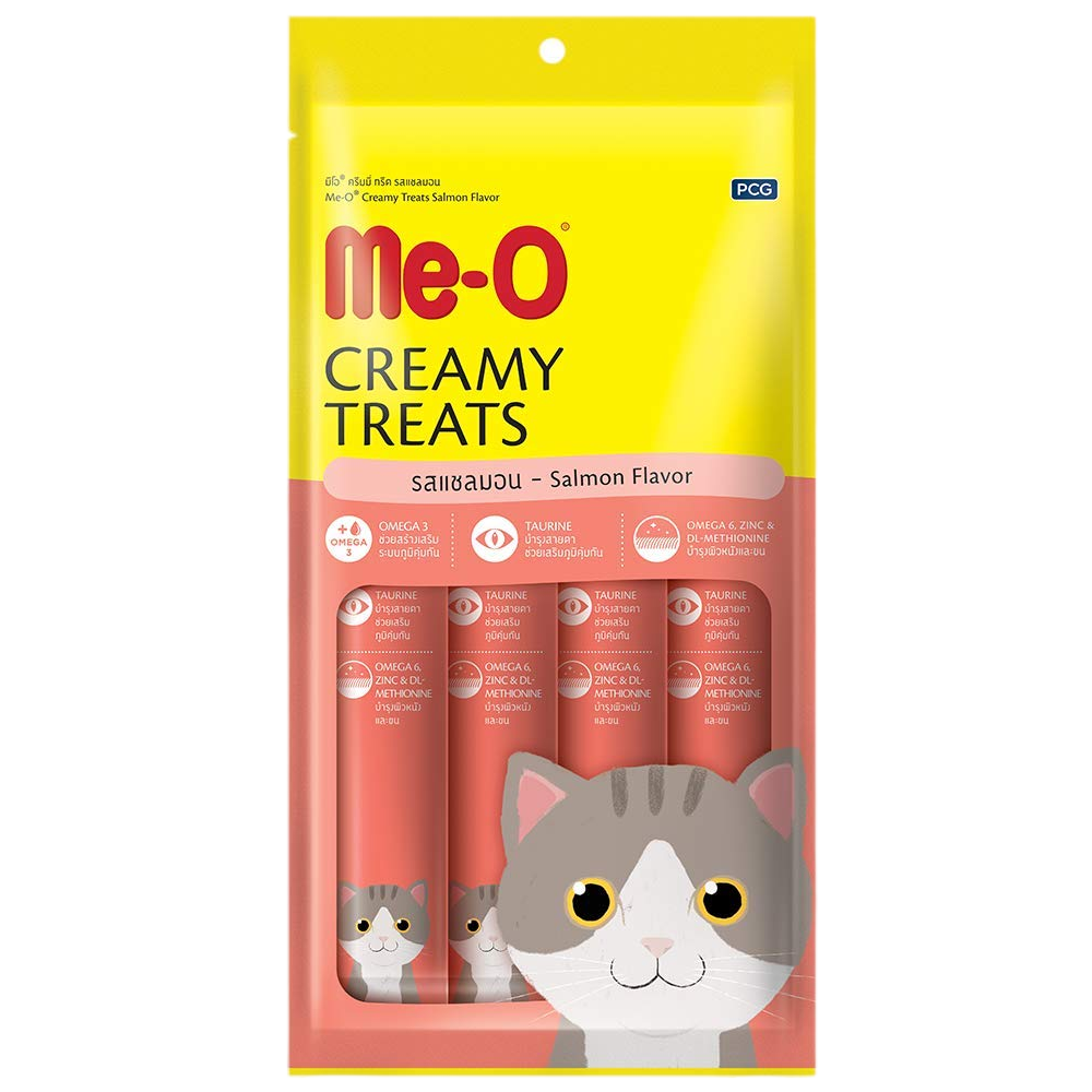 MeO Creamy Treats Salmon | Pack of 4 Tubes