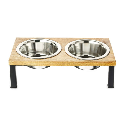 Wooden Double Dinner Bowl Folding