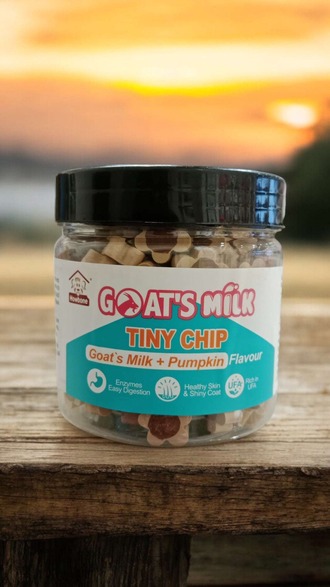 Howbone Tiny Chip Goat Milk + Pumpkin 220 GM