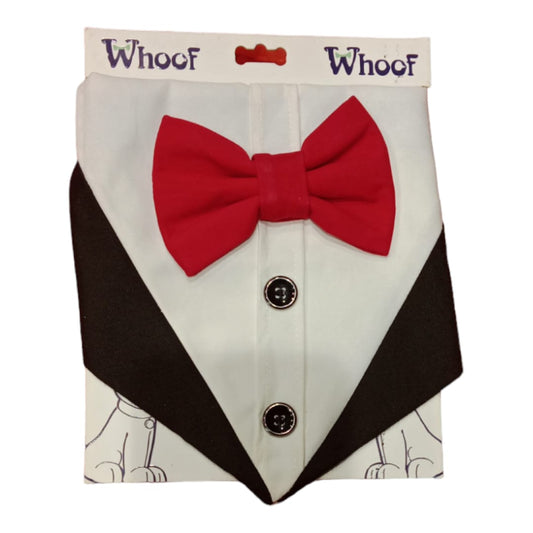 Whoof Whoof Tuxedo Bandana Medium